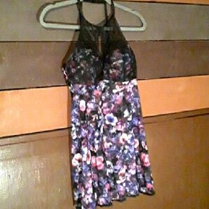 Secret Treasures Beautiful Small Black Lace Floral Flirty Lingerie Push Up Bra